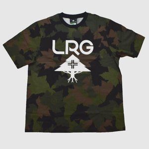 Lifted Research Group LRG Mens Dark Camo Double OG Tree Graphic Shirt New Small